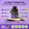 Biotin colágeno queratina crescimento suporta unhas de pele